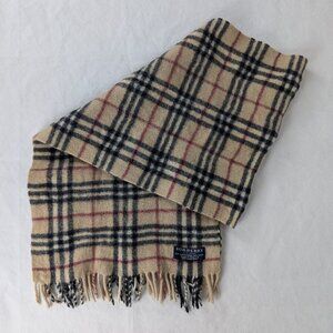 Authentic Burberry Cashmere & Wool Scarf Beige – Unisex Classic Check -Fast Ship